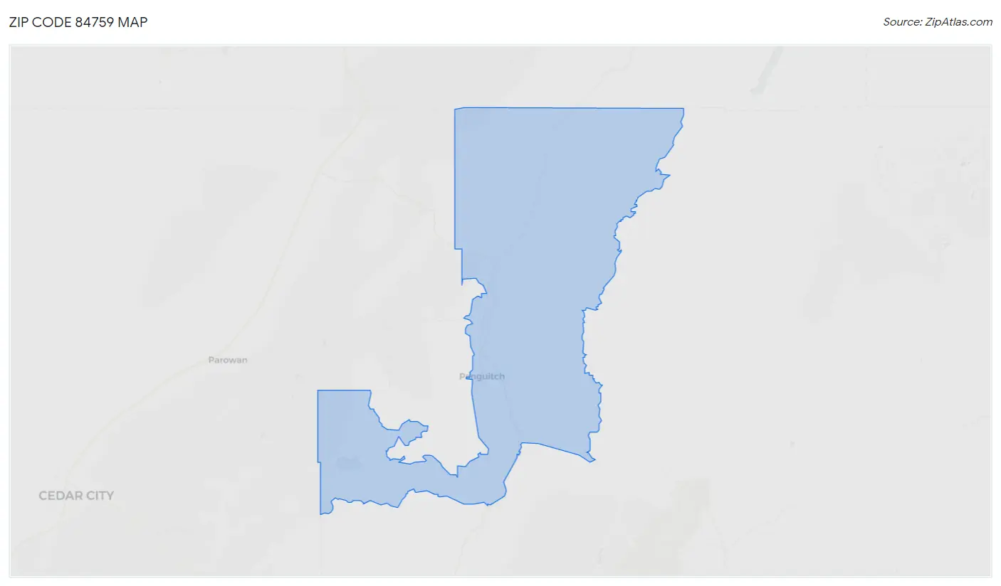 Zip Code 84759 Map