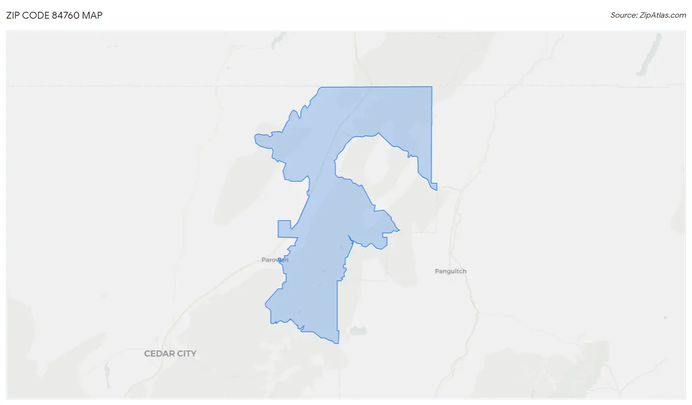 Zip Code 84760 Map