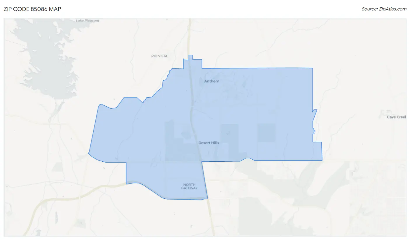 Zip Code 85086 Map