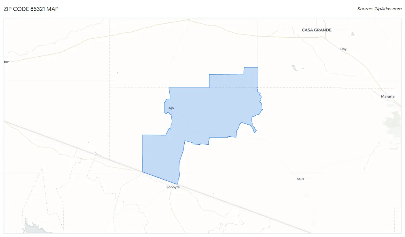 Zip Code 85321 Map