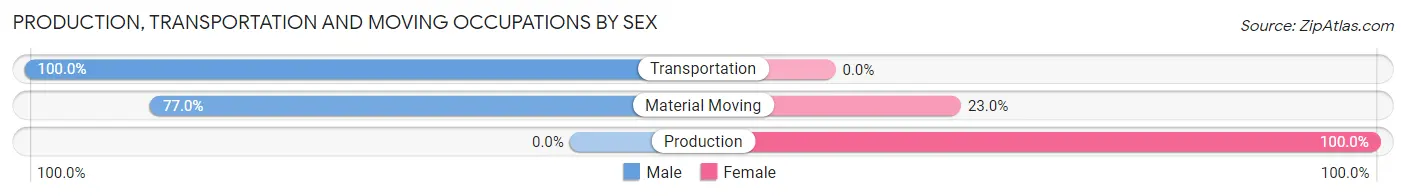 Production, Transportation and Moving Occupations by Sex in Zip Code 85329