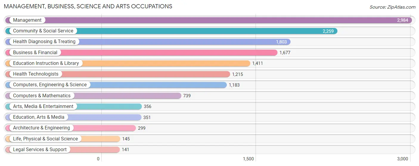 Management, Business, Science and Arts Occupations in Zip Code 85379