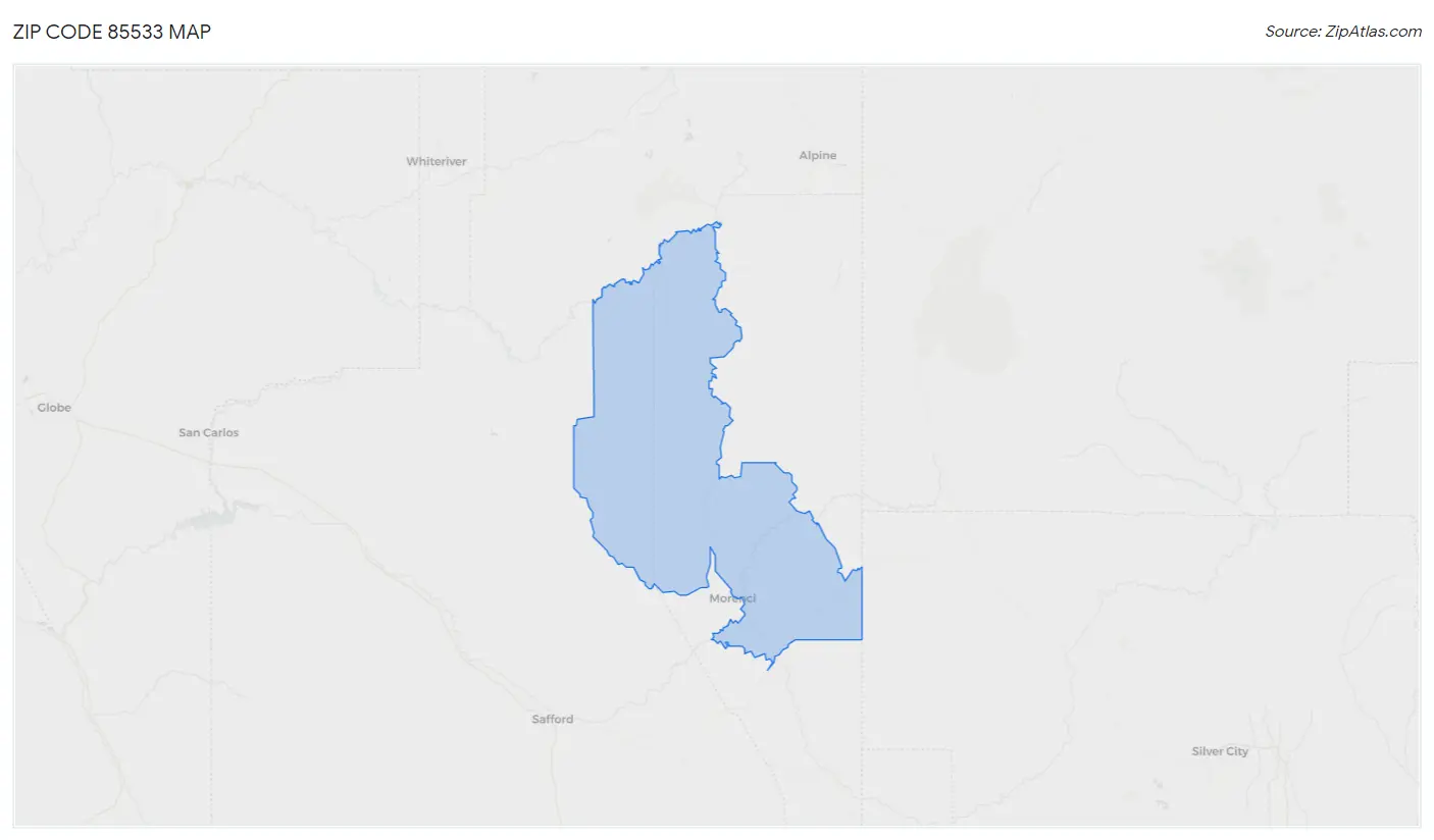 Zip Code 85533 Map