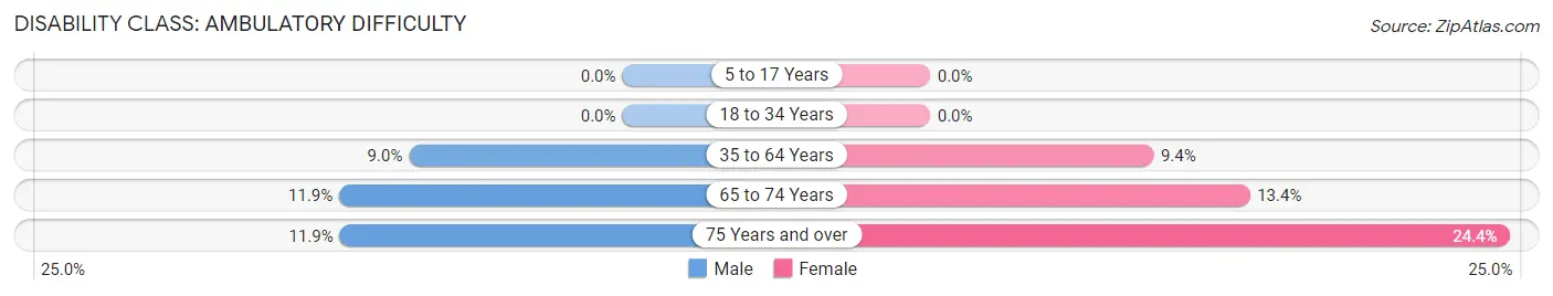 Disability in Zip Code 85615: <span>Ambulatory Difficulty</span>