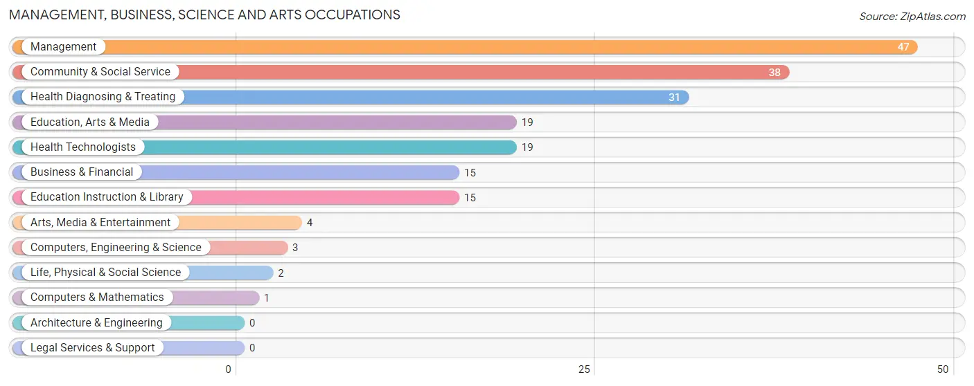 Management, Business, Science and Arts Occupations in Zip Code 85617