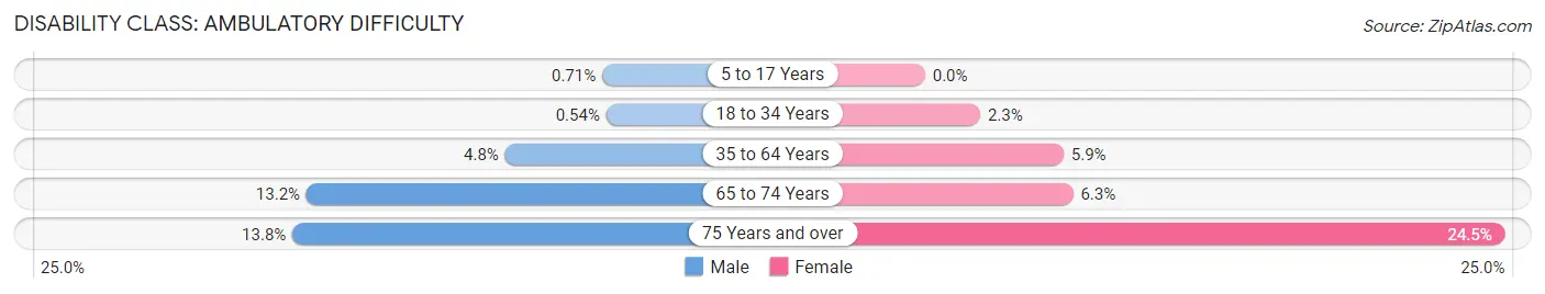 Disability in Zip Code 85641: <span>Ambulatory Difficulty</span>