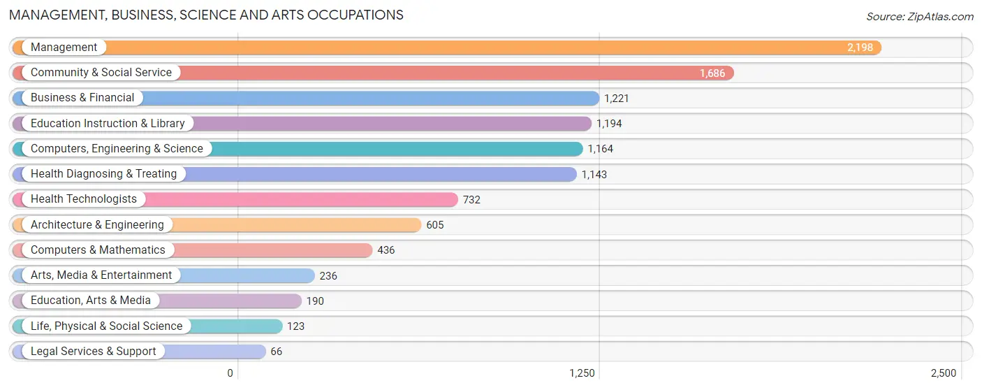 Management, Business, Science and Arts Occupations in Zip Code 85742