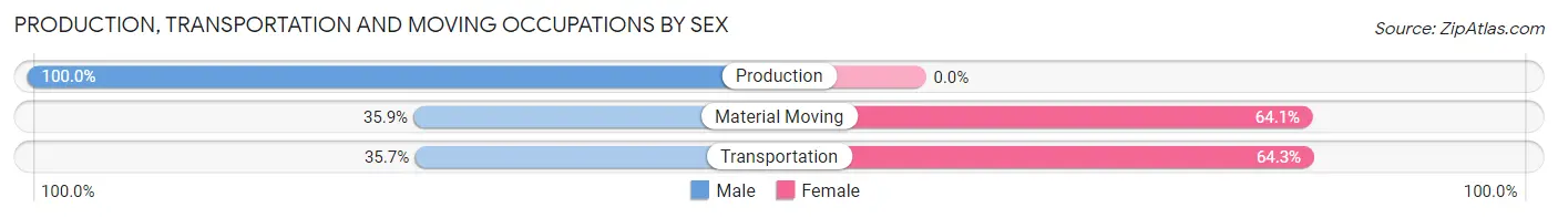 Production, Transportation and Moving Occupations by Sex in Zip Code 85930