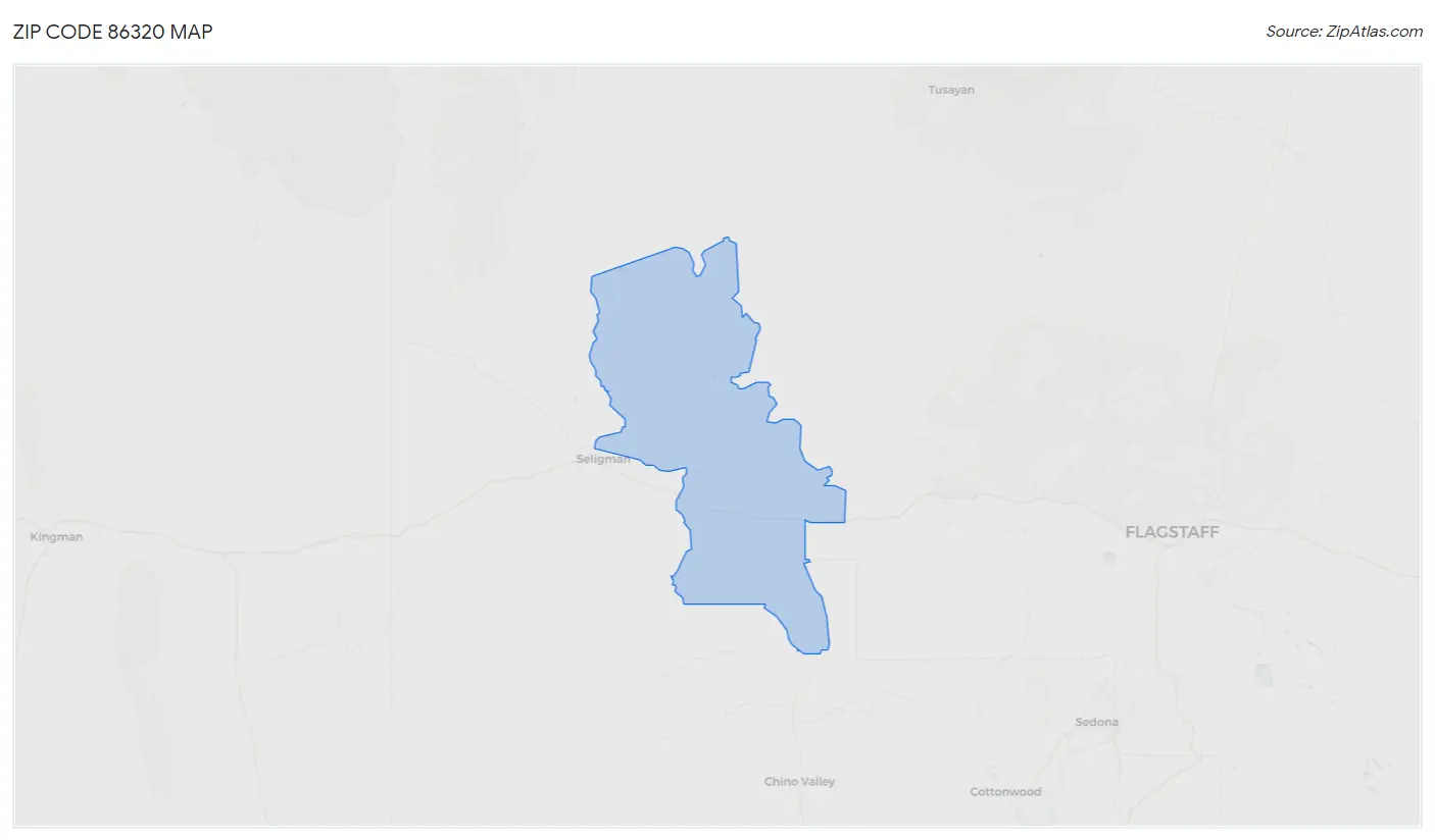 Zip Code 86320 Map