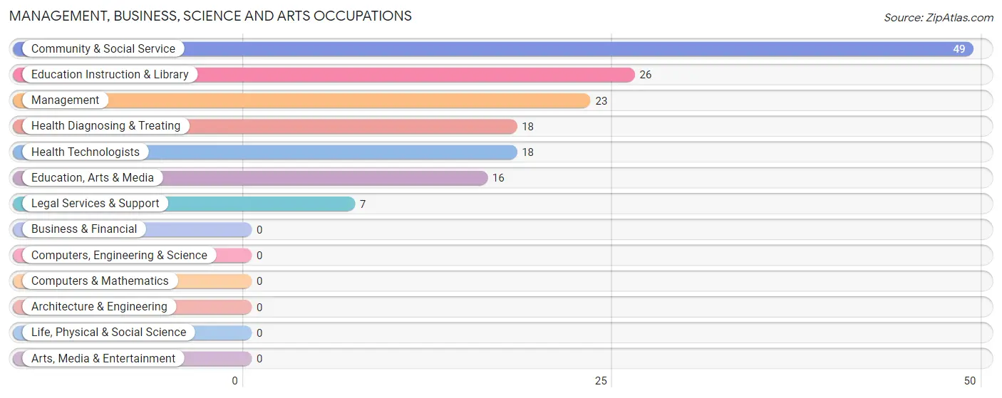 Management, Business, Science and Arts Occupations in Zip Code 86507