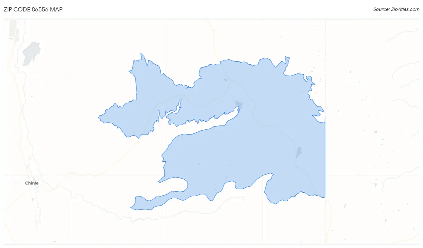 Zip Code 86556 Map