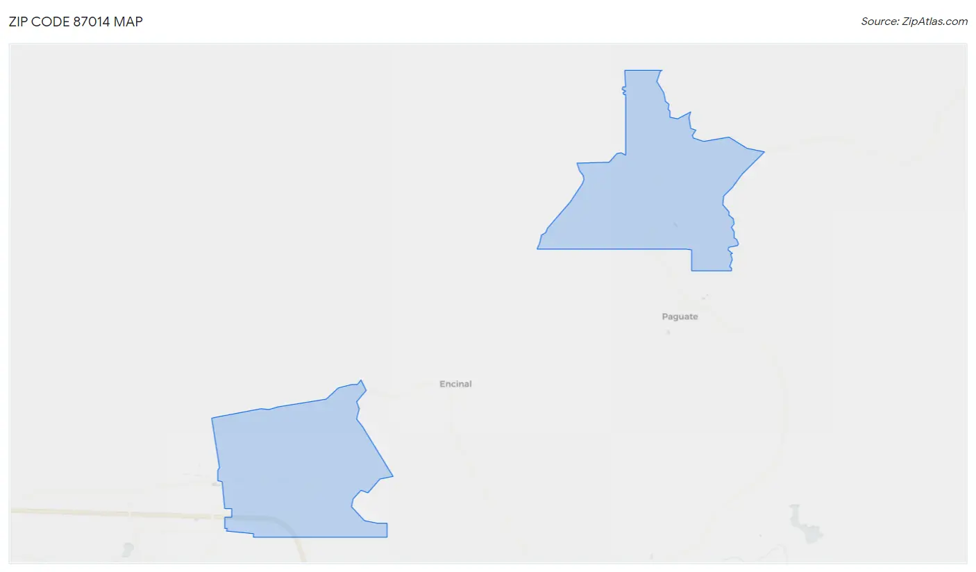 Zip Code 87014 Map