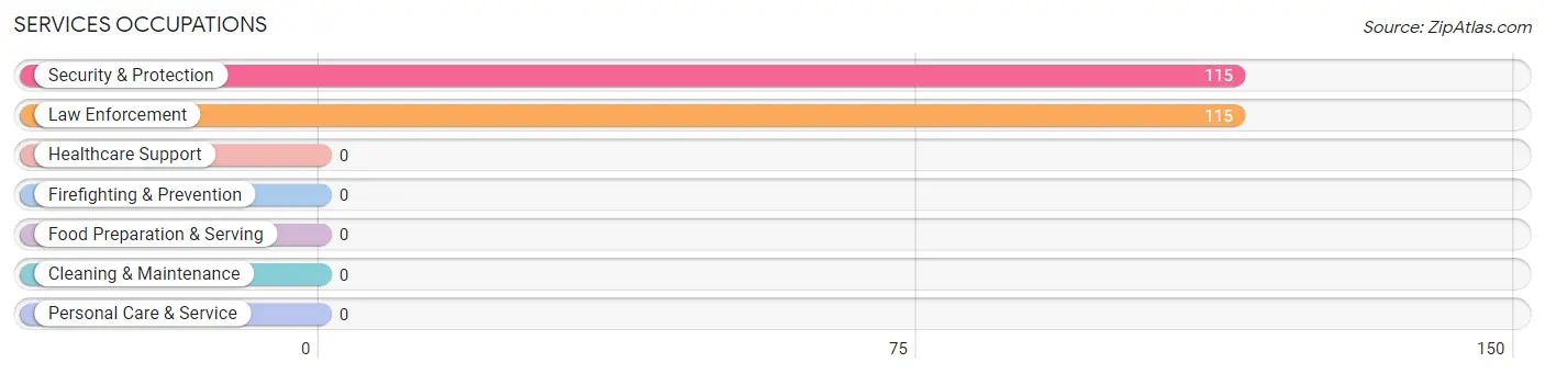 Services Occupations in Zip Code 87049