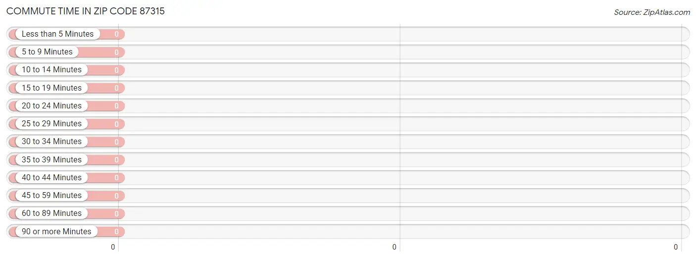 Commute Time in Zip Code 87315