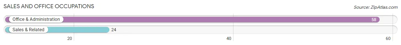 Sales and Office Occupations in Zip Code 87325