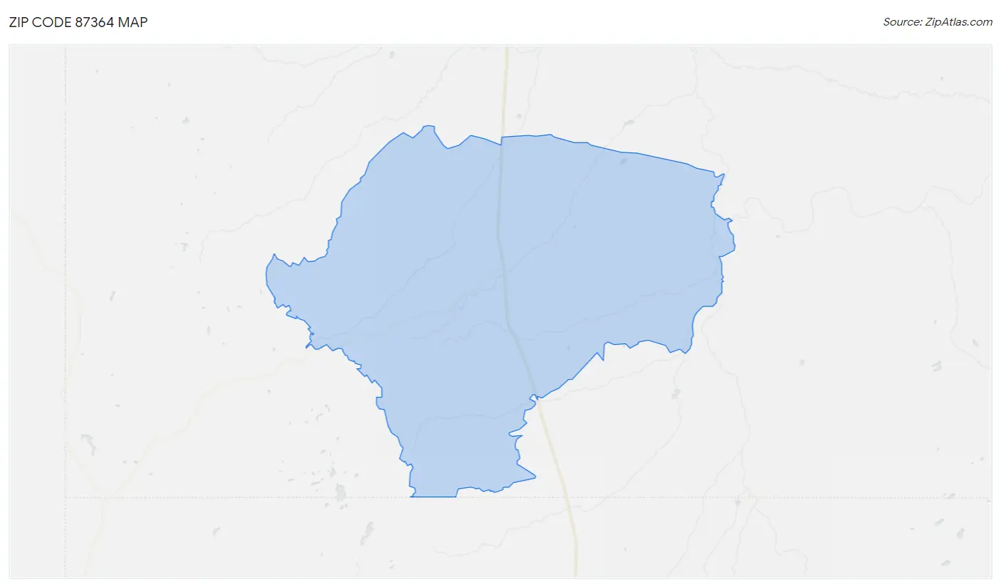 Zip Code 87364 Map