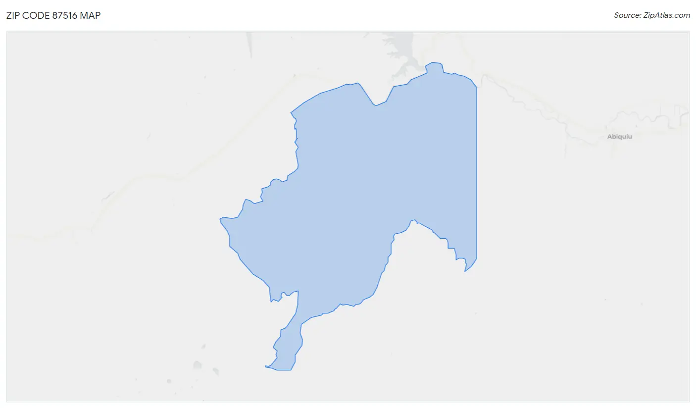 Zip Code 87516 Map