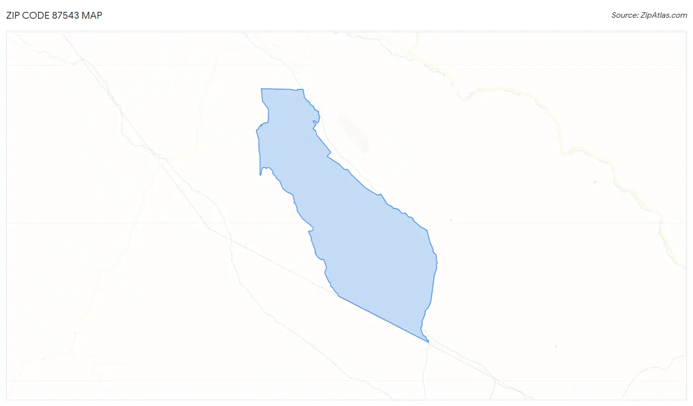 Zip Code 87543 Map