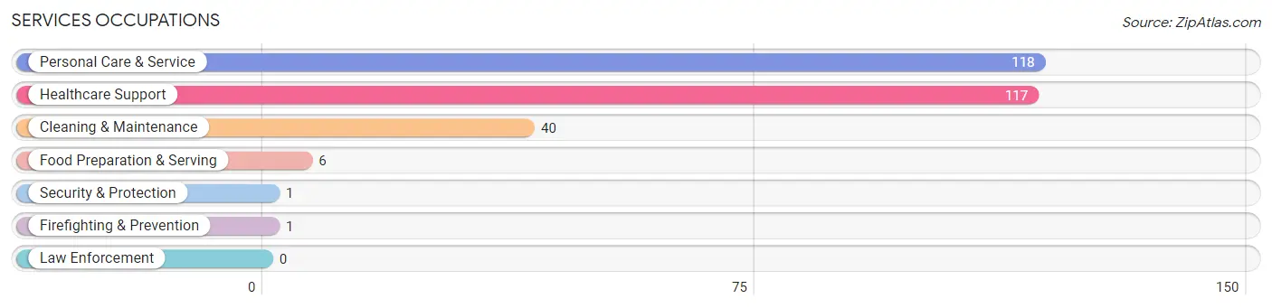 Services Occupations in Zip Code 87579