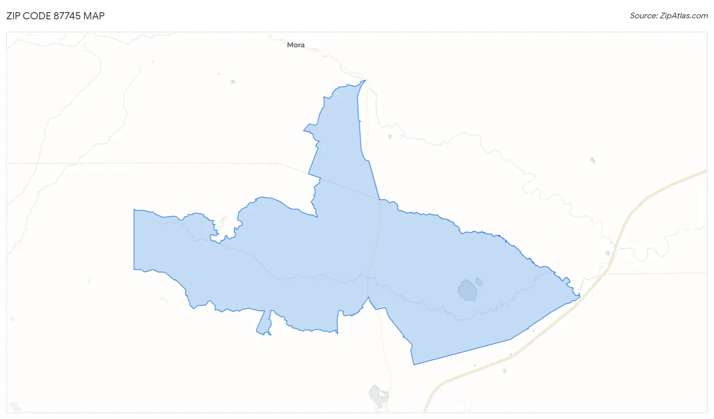 Zip Code 87745 Map