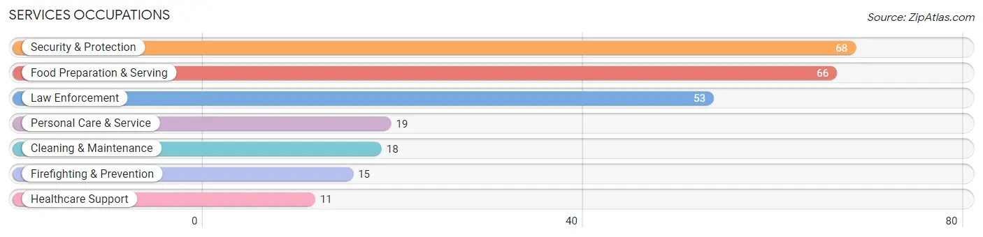 Services Occupations in Zip Code 87747