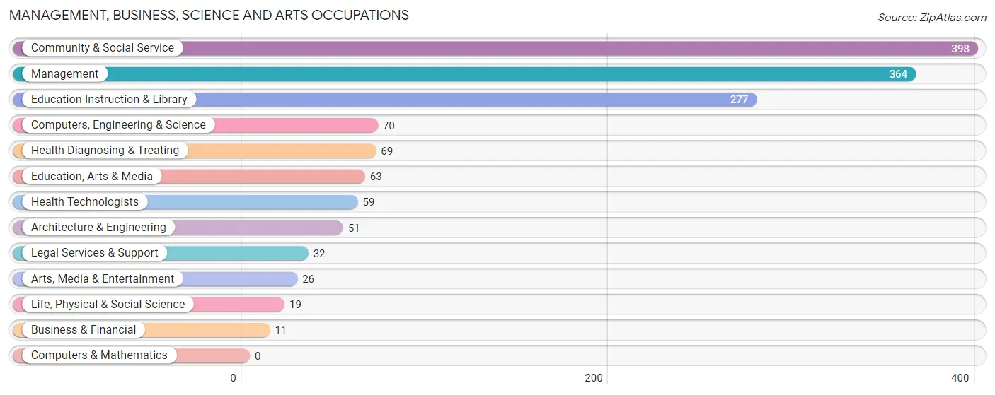 Management, Business, Science and Arts Occupations in Zip Code 87901