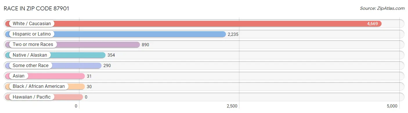 Race in Zip Code 87901