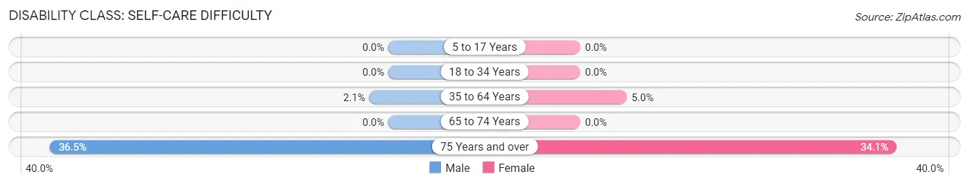 Disability in Zip Code 87937: <span>Self-Care Difficulty</span>