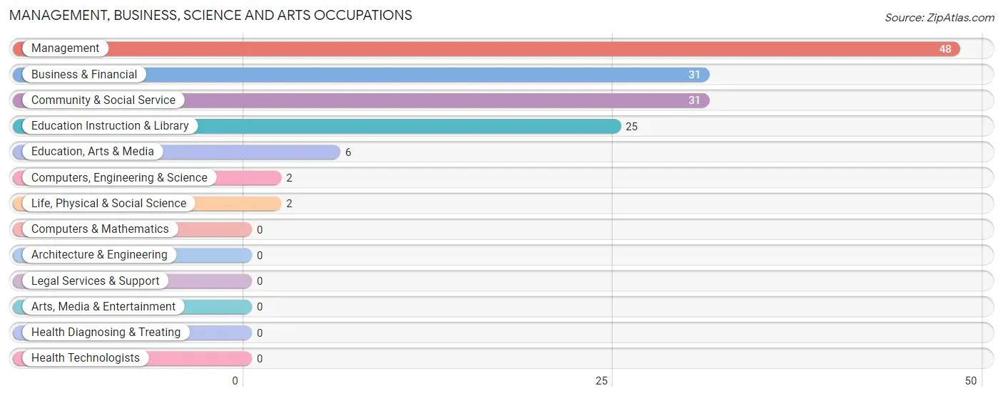 Management, Business, Science and Arts Occupations in Zip Code 88026