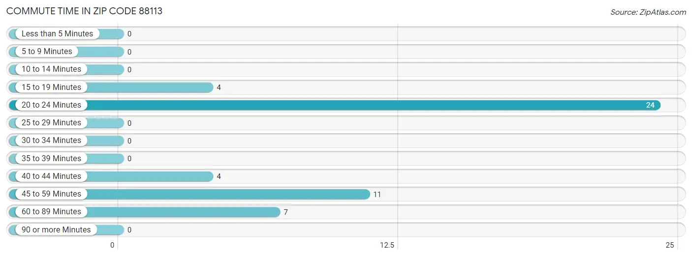 Commute Time in Zip Code 88113