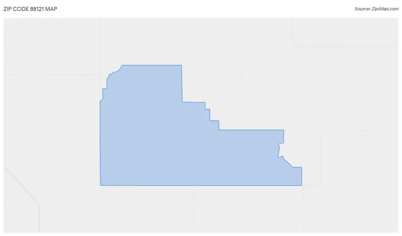 Zip Code 88121 Map