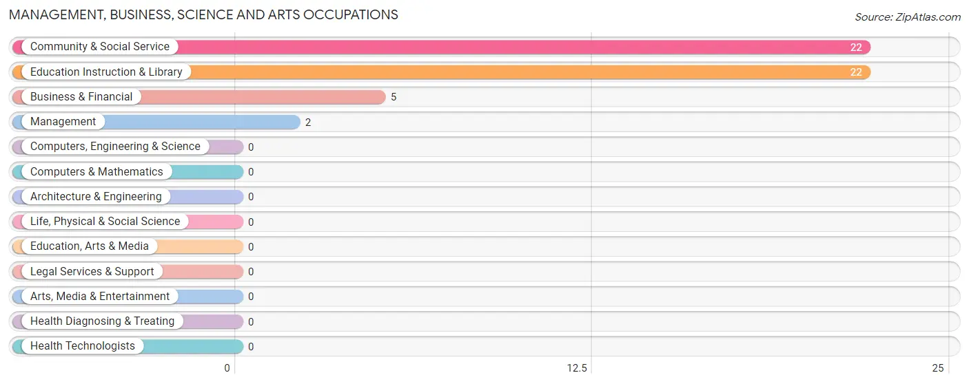 Management, Business, Science and Arts Occupations in Zip Code 88411