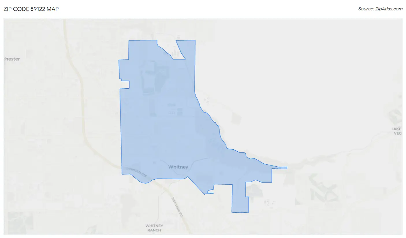 Zip Code 89122 Map