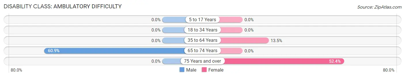 Disability in Zip Code 89318: <span>Ambulatory Difficulty</span>