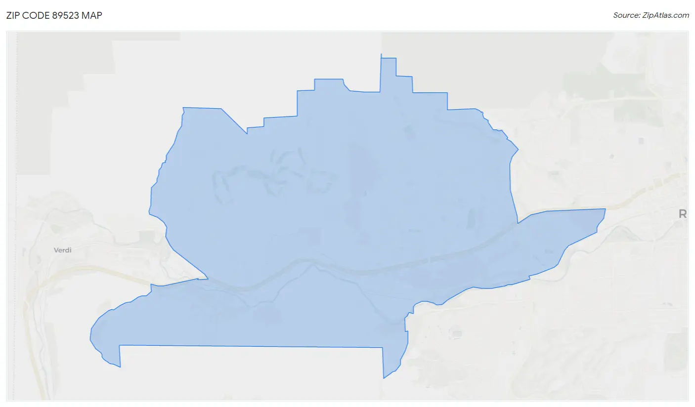 Zip Code 89523 Map