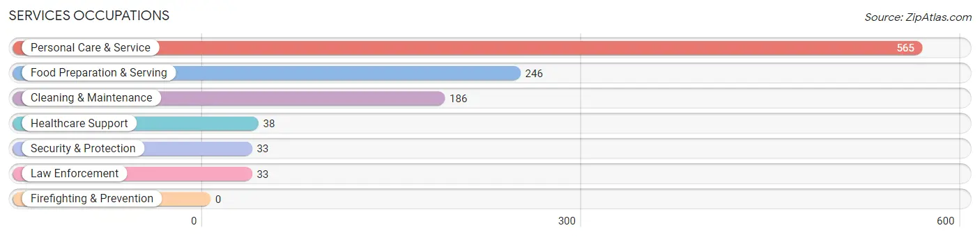 Services Occupations in Zip Code 89883