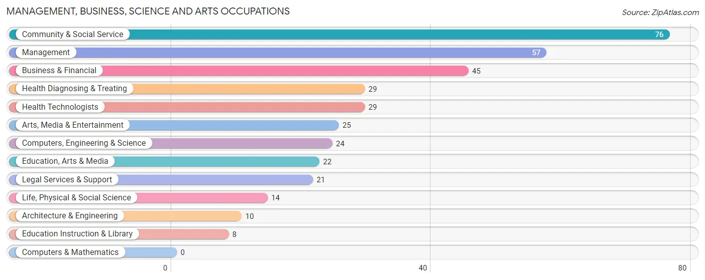 Management, Business, Science and Arts Occupations in Zip Code 90742