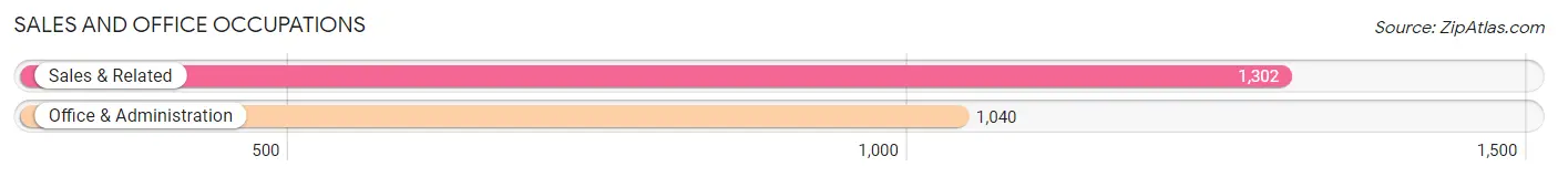 Sales and Office Occupations in Zip Code 91302