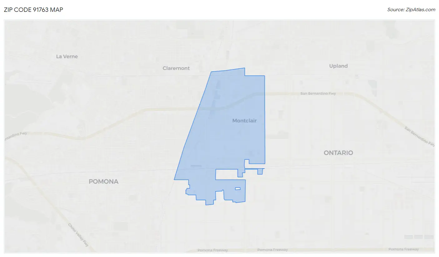 Zip Code 91763 Map