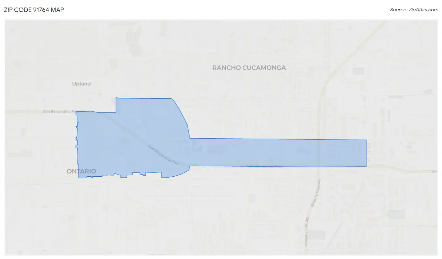 Zip Code 91764 Map