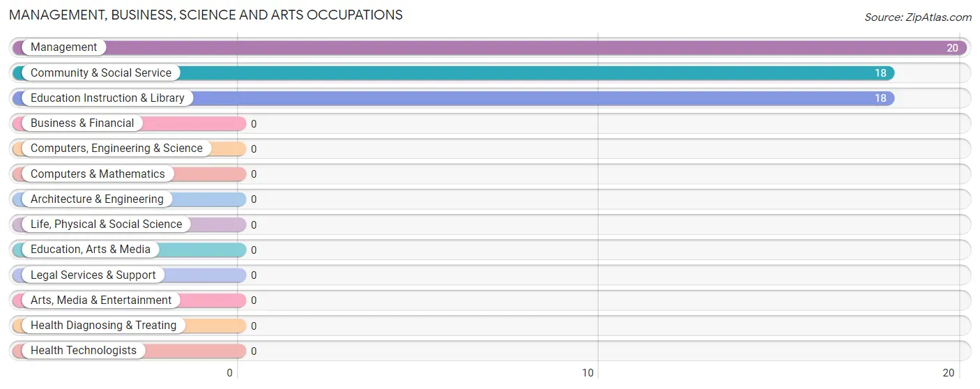 Management, Business, Science and Arts Occupations in Zip Code 92275