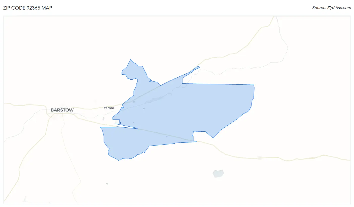 Zip Code 92365 Map