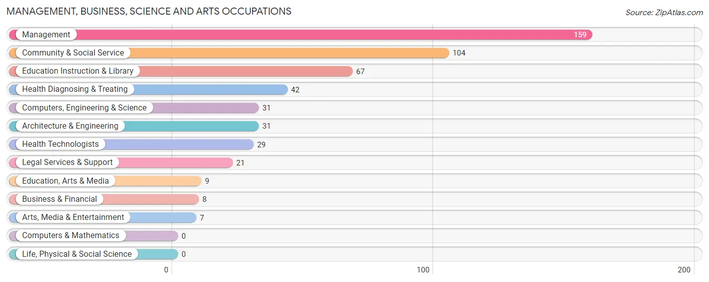 Management, Business, Science and Arts Occupations in Zip Code 92539