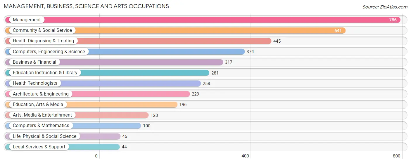 Management, Business, Science and Arts Occupations in Zip Code 93015