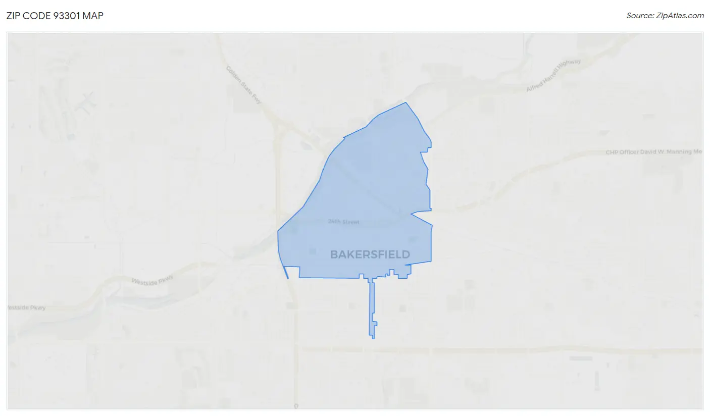 Zip Code 93301 Map