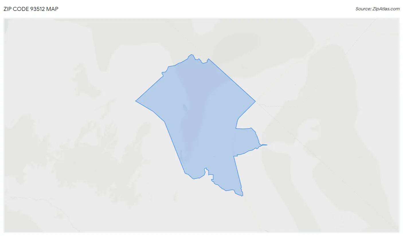 Zip Code 93512 Map