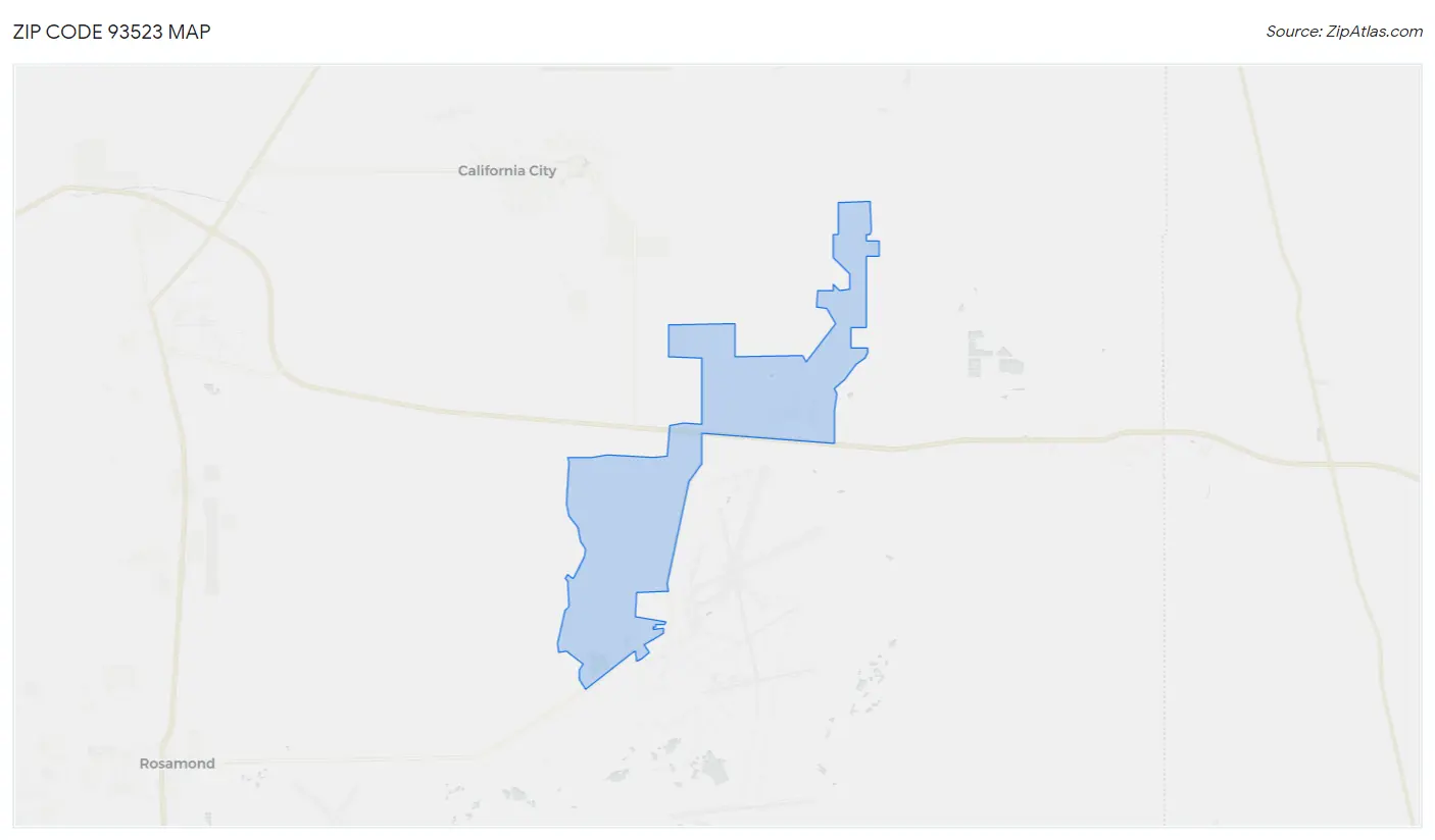 Zip Code 93523 Map