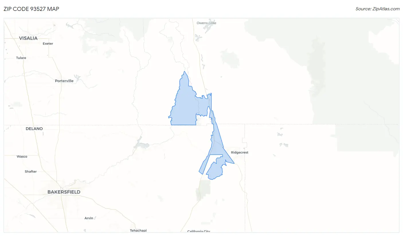 Zip Code 93527 Map