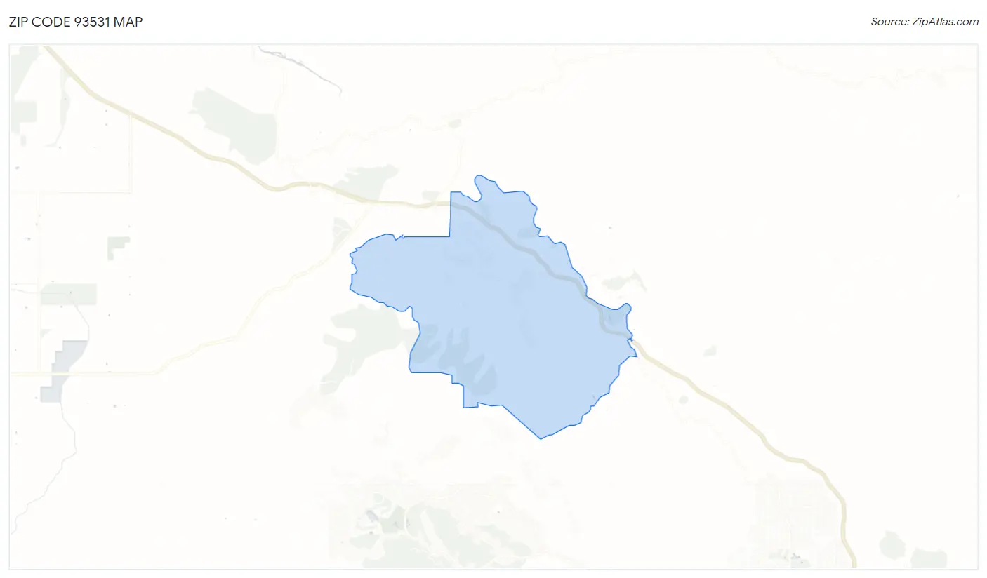 Zip Code 93531 Map