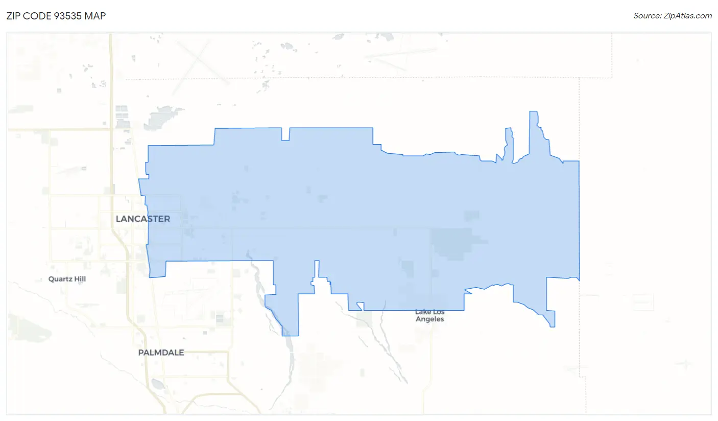 Zip Code 93535 Map